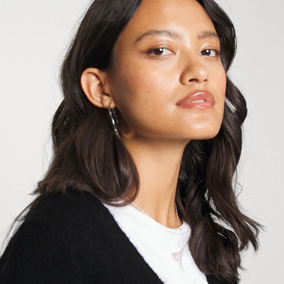 Selected Femme Curve Knit Cardigan 'Juma' Black Size Large (Wool & Alpaca) - Picture 5 of 16